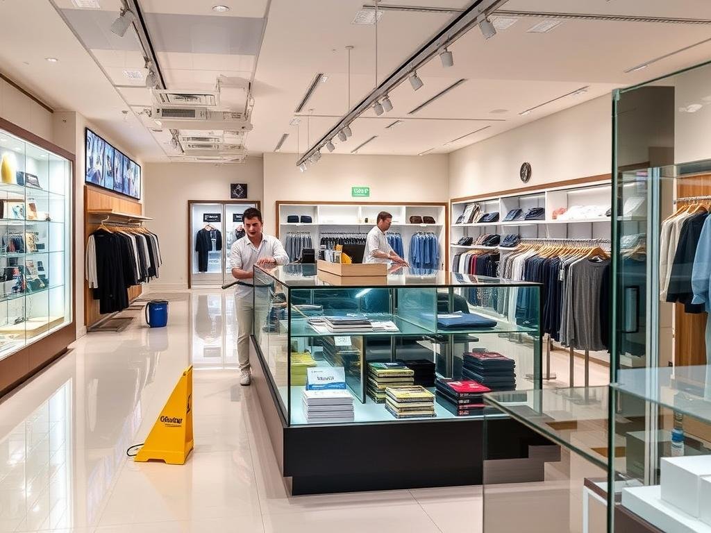 Commercial shop clean