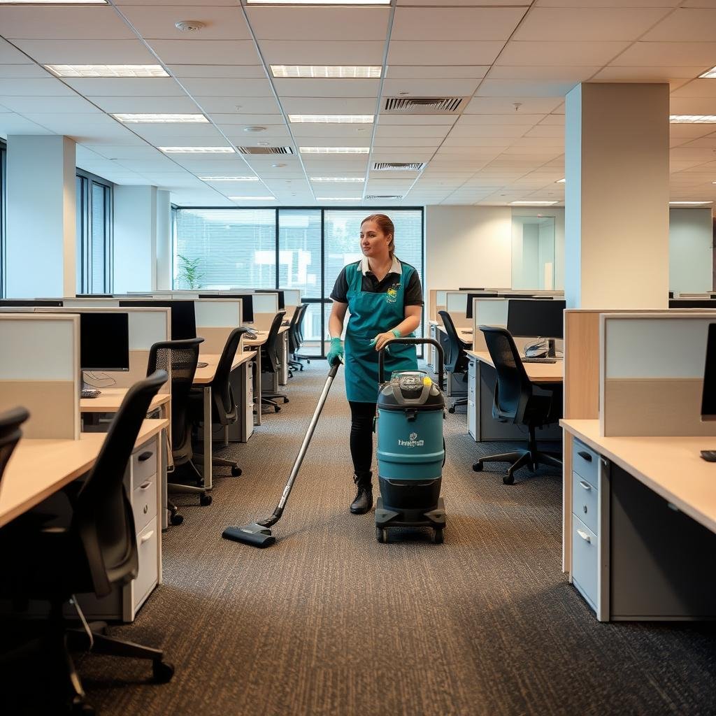 Commercial space cleaning